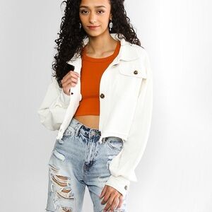 Free People We The Free Saturday Cropped Shacket